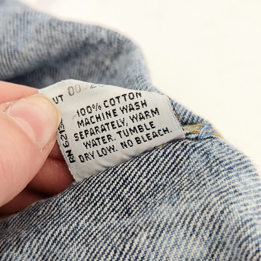 Guess George Marciano VINTAGE 90s Y2K Acid Wash Denim Overall Dress Size 2 - Picture 8 of 11